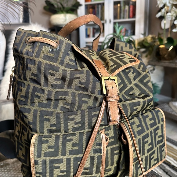 Fendi Monogram Tobacco Vintage Zucca Backpack - Picture 4 of 9